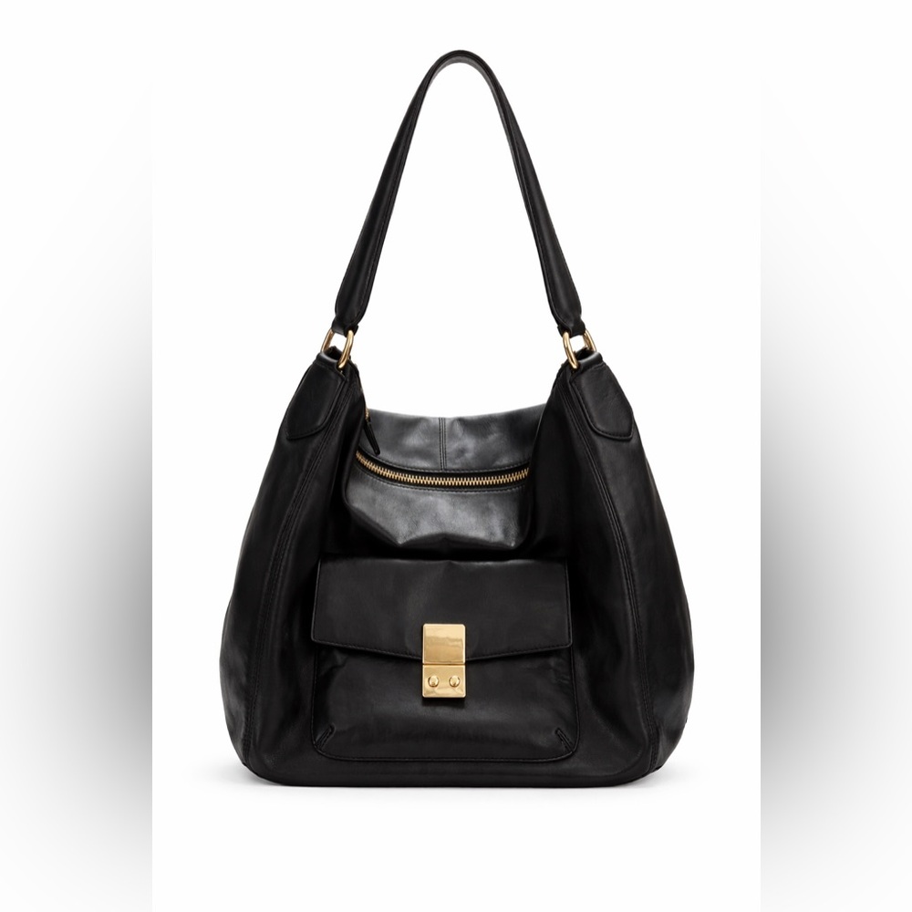 Cole Haan Black Allanna Bucket Handbag